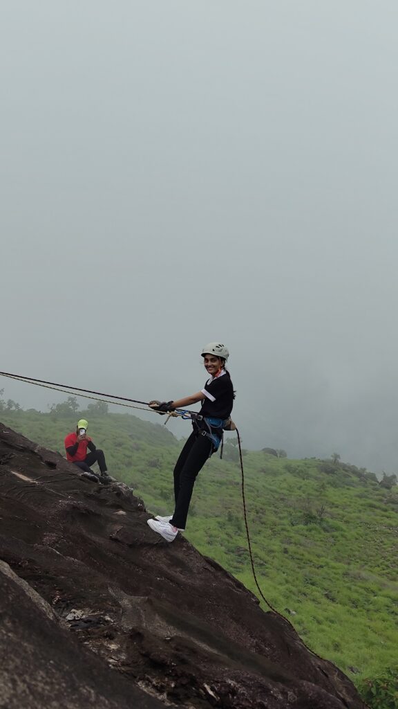 Rappelling at Chikmagalur